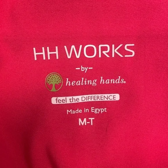 Healing Hands Women's Straight Leg Pants - Bright Pink - Picture 3 of 4